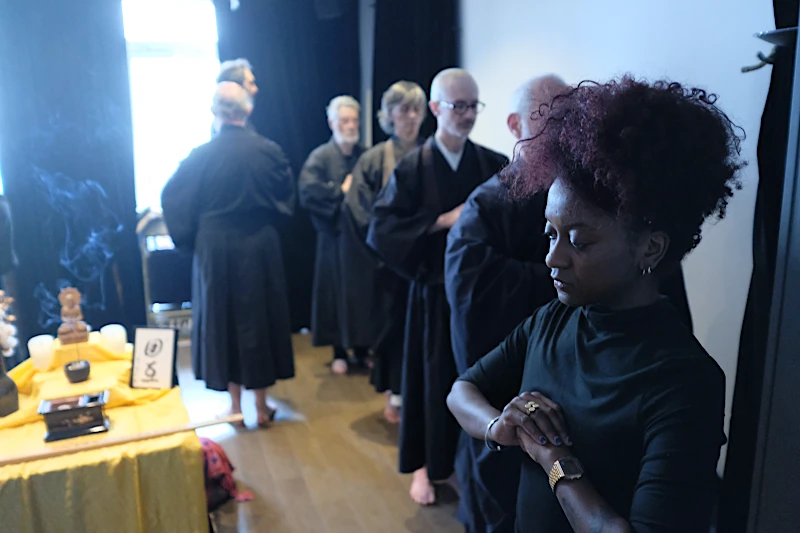 Zen concentration in walking meditation