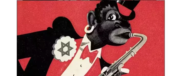 Couverture du catalogue de l’exposition « Musique dégénérée » de 1938 à Düsseldorf