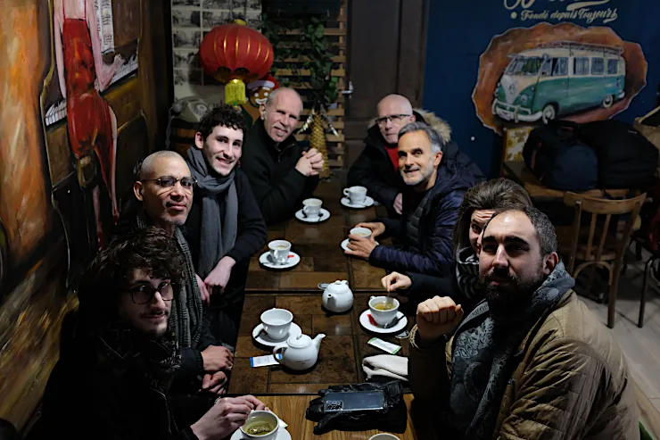 After zazen, only the coffee remains truly focused